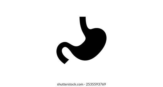 stomach icon. Simple vector icon design for medical human health.