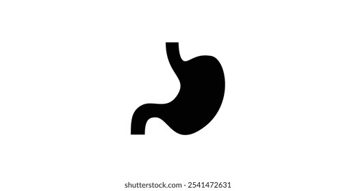 Icono del estómago. Diseño simple del icono del Vector para la salud humana médica.