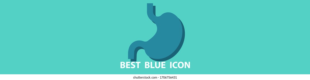 Stomach icon stock illustration flat design. Stomach vector 