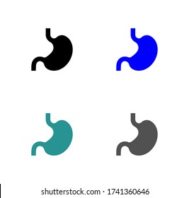 stomach icon stock vector illustration flat design.
