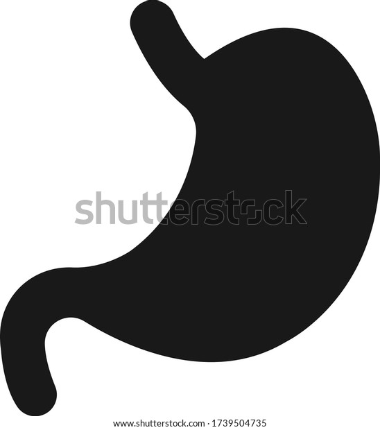 Stomach Icon Symbol Medical Vector Illustration Stock Vector (Royalty ...