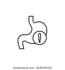 stomach icon. stomach Symbol sign for mobile concept and web design. Vector icon, Logo illustration, Vector graphics