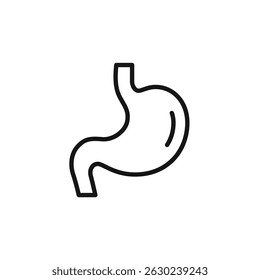 stomach icon. stomach Symbol sign for mobile concept and web design. Vector icon, Logo illustration, Vector graphics