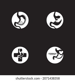 Stomach icon and symbol vector illustration