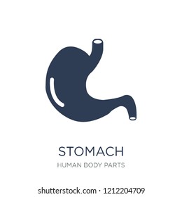 Stomach icon. Trendy flat vector Stomach icon on white background from Human Body Parts collection, vector illustration can be use for web and mobile, eps10