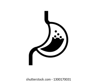 Stomach icon. Trendy flat vector Stomach icon on transparent background from Human Body Parts collection. High quality filled Stomach symbol use for web and mobile - Vector 