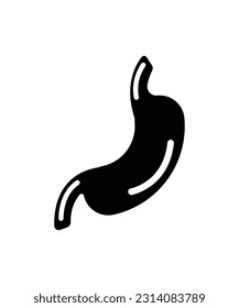 Magensymbol, Vektorsymbol mit dem besten flachen Symbol.