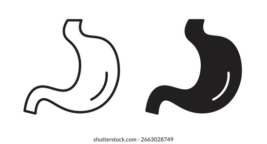 Stomach icon vector design element logo template