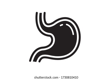 
ilustración de diseño vectorial de icono de estómago