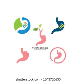 plantilla de diseño de ilustración de vectores de icono de estómago