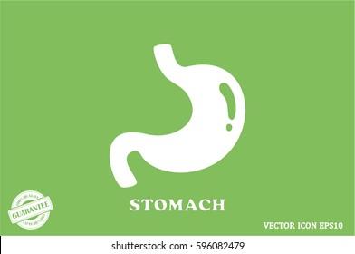 Stomach icon vector illustration eps10. Isolated badge for website or app - stock infographics