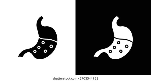 Stomach icon. Vector illustration. Flat design.