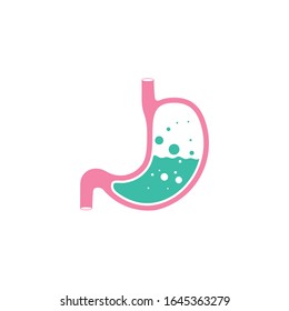 stomach icon vector Illustration, isolated on white backgrond