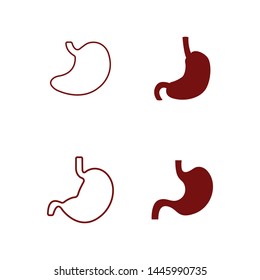 Stomach icon, Vector illustration. Organ icon vector