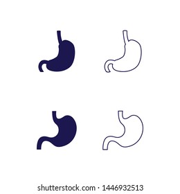 Stomach icon, Vector illustration. Organ icon vector