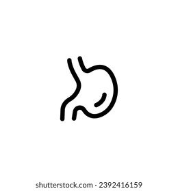 Stomach icon vector illustration. outline icon for web, ui, and mobile apps