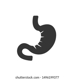 Stomach icon, vector illustration. Stomach sign, human anatomy icon. Isolated on white