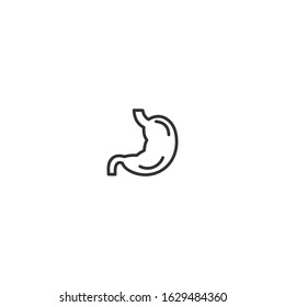 Stomach Icon vector sign isolated for graphic and web design. Stomach symbol template color editable on white background.