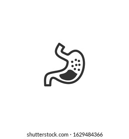 Stomach Icon vector sign isolated for graphic and web design. Stomach symbol template color editable on white background.