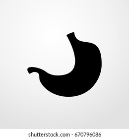 stomach icon. vector sign symbol on white background
