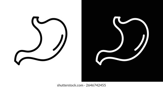 Stomach icon vector simple element illustration editable