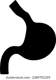 ilustración de símbolo vectorial de icono de estómago