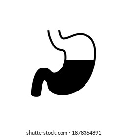 plantilla de símbolo de vector de icono de estómago