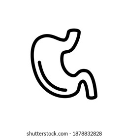 plantilla de símbolo de vector de icono de estómago