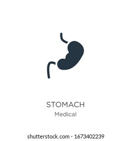 Stomach icon vector. Trendy flat stomach icon from medical collection isolated on white background. Vector illustration can be used for web and mobile graphic design, logo, eps10