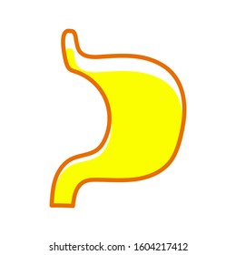 Stomach icon vector in trendy style design