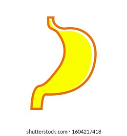 Stomach icon vector in trendy style design