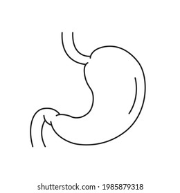 Stomach icon for web design, menu, app, poster, ads, postcard and magazine