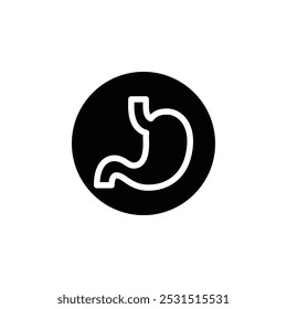 Stomach icon web design in vector