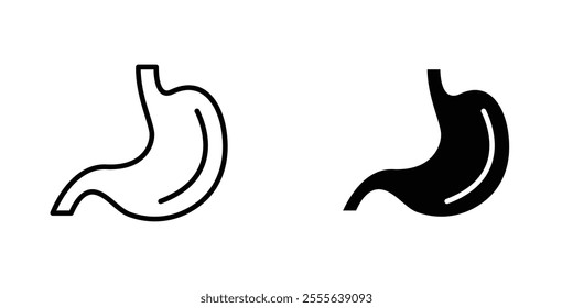 Stomach icons for app and websites.