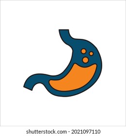 stomach icons symbol vector elements for infographic web