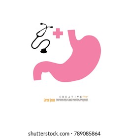 Stomach icon.vector illustration.