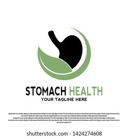 Stomach internal organ logo design. human stomach care sign or symbol. healthcare and medical emblem. vector illustration element