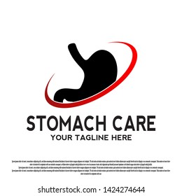 Stomach internal organ logo design. human stomach care sign or symbol. healthcare and medical emblem. vector illustration element