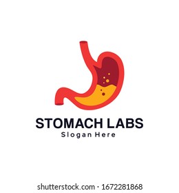 Stomach Labs Logo Design Template Element Stock Vector 