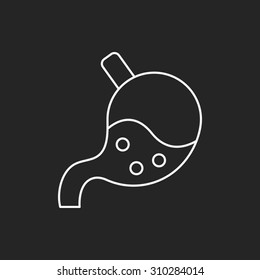 Stomach line icon