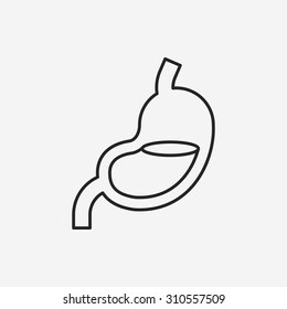 Stomach line icon