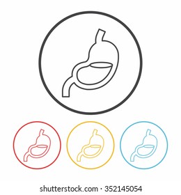 Stomach line icon