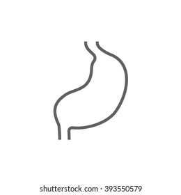 Stomach line icon.