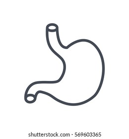 stomach Line Icon
