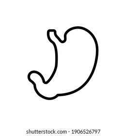 stomach line icon design vector template