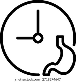 Magenlinie, Symbol, Illustrationsvektor