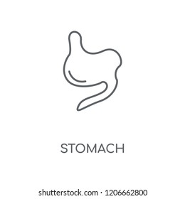 Stomach linear icon. Stomach concept stroke symbol design. Thin graphic elements vector illustration, outline pattern on a white background, eps 10.