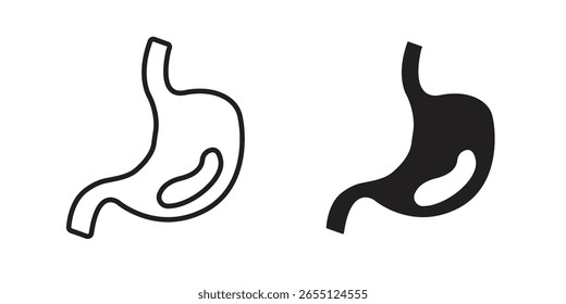 Stomach with Liquids icon vector design. set web icons