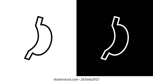 Stomach with Liquids icon for website, vector design template elegant style