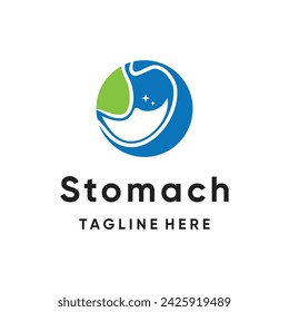 Diseño del logotipo del estómago concepto creativo estilo único Vector Premium Parte 2